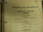 Original Jaguar Mark Vii & XK120 Operating Maintenance Manual. Fixed Price $50.00.