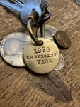1976 Chevrolet Vega Brass Key Fob. Fixed Price $14.95.