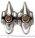 Original 1937 Packard Bumper Guard Pair,front,jr SERIES?120C?37,BLACK Stripe,oem. Fixed Price $399.98.