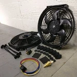 1935-48 Ford Dual 10" 1019 Cfm Cooling Fan Fixed Temp Switch Kit Roadster L-head. Fixed Price $340.32.