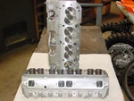 Chevy 350 383 400 Aluminum Cylinder Heads Straight Plug 327 283 Pro Header 64CC. Fixed Price $899.99.