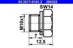 Ate Brake Master Cylinder Screw Plug For Vw Seat Audi Porsche Talbot MK1 558631. Fixed Price $6.93.