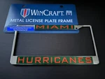 Go Miami Hurricanes Plate Frame Metal Licensed By The Ncaa Gear. Fixed Price $29.69.