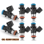 Set Of Fuel Injectors For Dodge Avenger Challenger Charger V6 3.6L 0280158233. Fixed Price $55.80.