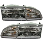 Driver And Passenger Headlights Ford Thunderbird 1994-1995 Halogen W/ Bulb/s. Fixed Price $92.25.