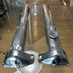 Jaguar XK120 140 150 - Valve Covers With Type Badges Polished Oil Filler Cap.. Fixed Price $1200.00.