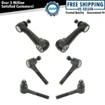 6 Piece Steering Kit Inner & Outer Tie Rod Ends W/ Idler Arms For Dodge Van New. Fixed Price $66.41.