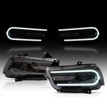 Vland Dual Beam Halogen Headlights For 2011-2014 Dodge Charger R/t Se Front Lamp. Fixed Price $314.99.