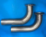 Shorty Exhaust Header Pipe Block Hugger 2.5" 14 Ga. For Chevy 265-400 Sbc. Fixed Price $89.24.