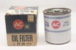 Nos 1960-73 Oldsmobile Pontiac V8 Oil Filter Embossed Gm 6437994 PF-30. Fixed Price $195.00.