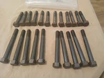 1963-73 Mustang Fairlane Falcon Cougar 260 289 302 Cylinder Head Bolts. Fixed Price $49.95.