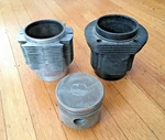 Cylinder Jugs And Piston For Porsche 356 912 Marked Mahle 82.5MM 85MM. Fixed Price $150.00.