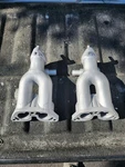 Nice Pair Of Used Original Porsche 356A Intake Manifolds Solex PBI32 Carbs. Fixed Price $55.00.