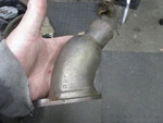 Used 1949-1951 Lincoln Flat Head V8 Thermostat Housing 8EL-8593-A2 #2. Fixed Price $45.50.