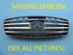 2003 2004 2005 Infiniti FX35 FX45 Front Upper Top Hood Grille Emblem #2. Fixed Price $70.00.