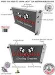 Rn Champion Row Radiator 19"X28" For 1987 - 1991 Chevrolet Suburban V8 Engine. Fixed Price $221.30.