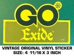 Go Exide - Vintage Original Vinyl Decal Sticker. Fixed Price $5.86.