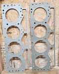 (2) 1955-56 Packard V8 Amc Studebaker Hudson Metal Head Gaskets By Victor Nos. Fixed Price $75.60.