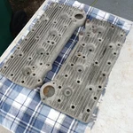 Weiand Flathead Ford Heads Used Pair. Fixed Price $575.00.