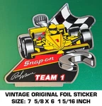 Snap-on Tools Rick Mears Team 1 Vintage Original Foil Decal Sticker Racing. Fixed Price $11.59.