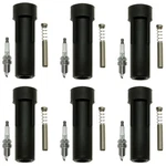 Ngk V-power Spark Plugs Coil Boots Kit For Jeep Cherokee Tj Wrangler 4.0L L6. Fixed Price $81.95.