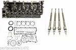 Overhaul Gasket + Cylinder Head W/valves Glow Plugs 99-02 Isuzu Npr 4.8L 4HE1. Fixed Price $1195.00.