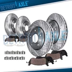 Front Rear Drilled Brake Rotors Pads For 2017-21 Chrysler Pacifica Voyager. Fixed Price $208.91.