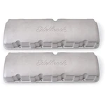 Edelbrock Valve Cover Set 4259; Race Series Satin Cast Aluminum For Chevy Bbc. Fixed Price $309.19.