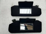 1993-02 Sale Firebird Camaro Ebony/black Pair Mirror Shaded Sunvisors. Fixed Price $174.84.
