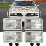 4PCS 4X6"GLASS Led Headlights Housing H4 Fit Pontiac Firebird Trans Am 1977-1981. Fixed Price $36.82.