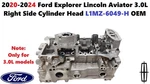 2020-2024 Ford Explorer Lincoln Aviator 3.0L Cylinder Head Right Side L1MZ6049H. Fixed Price $500.00.
