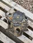 1965 Ford Fairlane 289 V8 Engine Motor Front Timing Chain Cover Very Dirty, Chip. Fixed Price $150.00.