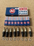 Nos Ac R43N 5612425 (8) Spark Plugs Green Rings Chevrolet Corvette Chevelle. Fixed Price $89.99.