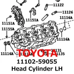 New Toyota Genuine 2004-2009 Lexus GX470/LX470 Head Cylinder Lh 11102-59055. Fixed Price $1949.99.