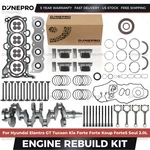 G4NC 2.0L Gdi Nu Engine Overhaul Rebuild Kit W/ Crankshaft Rods Fit Hyundai Kia. Fixed Price $238.00.