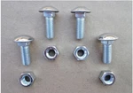 4 Old School St. Steel Bumper Bolts! Fits: Mopar Dodge Cuda Charger Gtx Truck. Fixed Price $19.00.