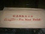 Nash Ambassador & Hudson Hornet V8 Cylinder Head Cover Gaskets 1955 1956 Nos. Fixed Price $24.95.