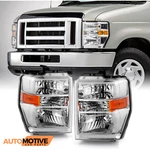 2008-2019 Ford E-350 Super Duty 08-14 E-150 Headlight Lamp Chrome Left+right. Fixed Price $229.88.