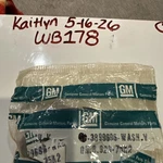 (1) Gm 3899696 Clutch Fork Lever Washer, Bag Not Included Sold Individually,. Fixed Price $8.99.