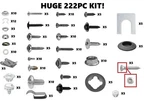 Huge 222PC Kit! For Restoring Scout Ii 800 International Harvester Etc. Fixed Price $196.00.