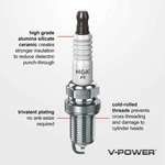 Spark Plug-v-power Ngk 2438. Fixed Price $27.99.