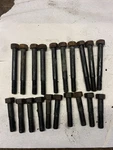 1963-73 Mustang Fairlane Falcon Cougar 260 289 302 Cylinder Head Bolt Set #32. Fixed Price $59.99.