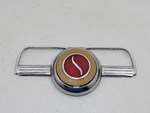 Vintage 1946 Studebaker Horn Button Emblem Steering Wheel Trim Used Part. Fixed Price $224.95.