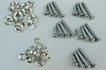 (36PCS) Chrome Screw Kit! For Scout 2 Ii International Harvester 800 Etc. Fixed Price $38.00.