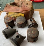 New Nos Oem Gm Engine Piston Set 602697 Gc 1937-1940 Chevy Chevrolet 6-CYLINDER. Fixed Price $135.00.