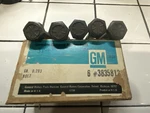 Gm #3835812 Nos 1958-1964 Chevrolet Cylinder Head Bolts (5) 1/2 Short. Fixed Price $20.00.