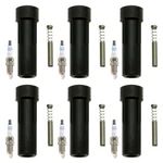 Bosch Platinum Spark Plugs & Ngk Coil Boots Kit For Cherokee Tj Wrangler 4L L6. Fixed Price $89.95.