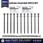 Genuine Cylinder Head Bolt 10PCS Set 223212E000 223202E000 For Hyundai Kia. Fixed Price $84.00.