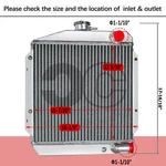 3-ROW Aluminum Tractor Radiator Fits Yanmar 3TNE74 Diesel #119621-44500. Fixed Price $95.99.