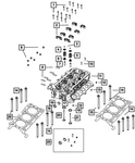 Genuine Mopar Cylinder Head Right Side 68490099AA. Fixed Price $944.65.